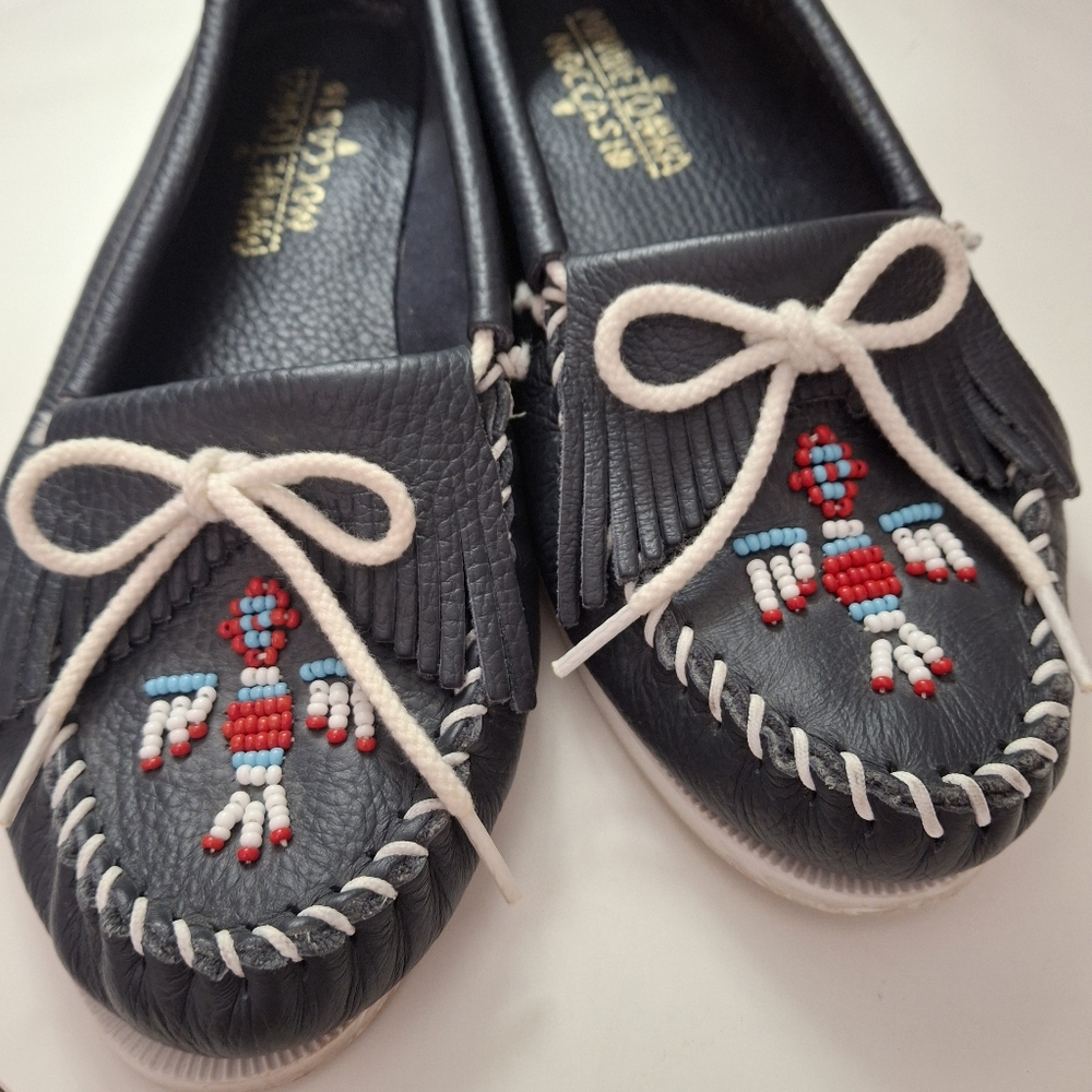 Minnetonka Leather Moccasins - Picture 3 of 10